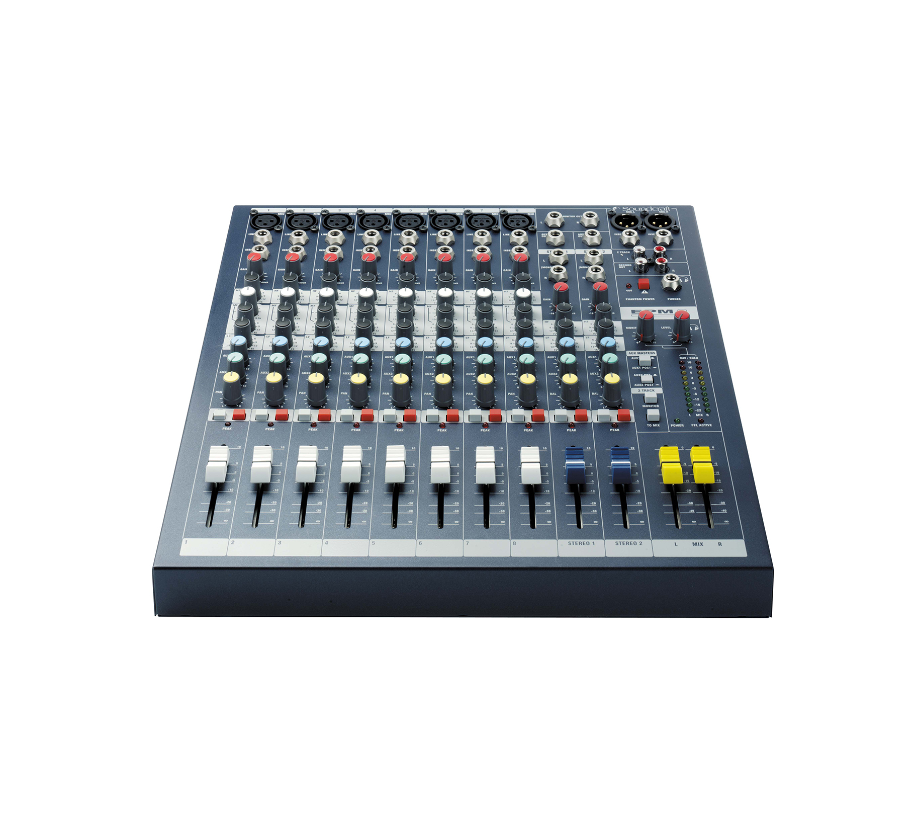 Soundcraft EPM8 8 路模拟调音台|多功能专业模拟混音台 | 徐州音响工程 | 江苏志昂音响工程有限公司
