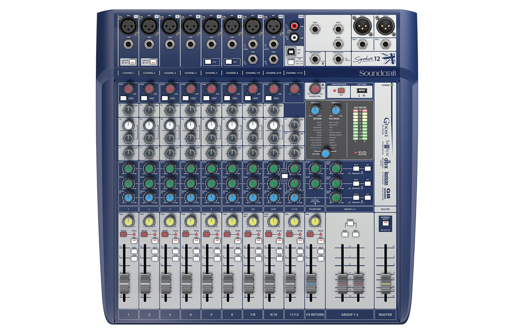 Soundcraft 声艺 Signature 12 12 通道模拟调音台|带 Lexicon 效果 USB 录音调音台 | 徐州音响工程 | 江苏志昂音响工程有限公司 # 后台标签