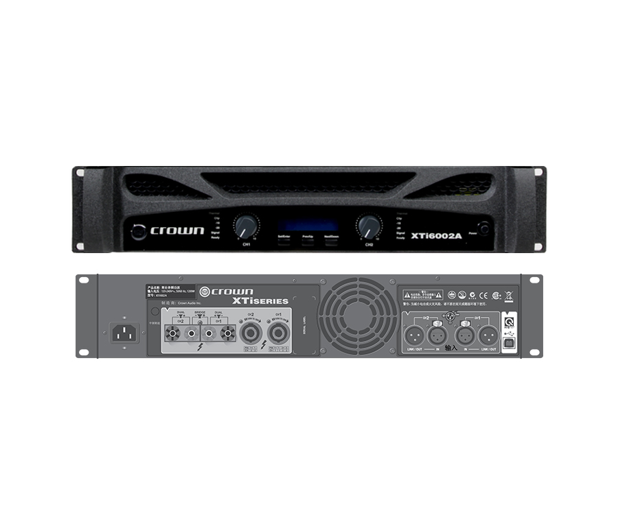 Crown XTi-6002A 数字 DSP 功率放大器｜皇冠 XTi6002A 双通道超大功率专业功放｜徐州音响工程｜江苏志昂音响工程有限公司