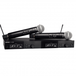 Shure 舒尔 SLXD24D/SM58 双通道数字无线手持话筒系统｜SLXD 双麦无线麦克风｜主持演出无线麦｜徐州音响工程｜江苏志昂音响工程有限公司