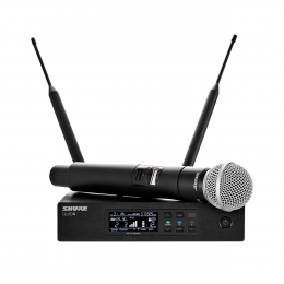 Shure 舒尔 QLXD24/SM58 一拖一数字无线手持话筒系统｜SM58 心形动圈无线麦克风｜专业演出教堂音乐厅无线麦｜徐州音响工程｜江苏志昂音响工程有限公司